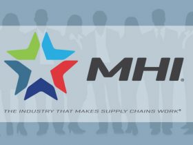 MHI Logo over people in background